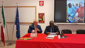 L'ambasciatore della Repubblica del Ghana presso la Santa Sede con il dott.Michele Rutigliano